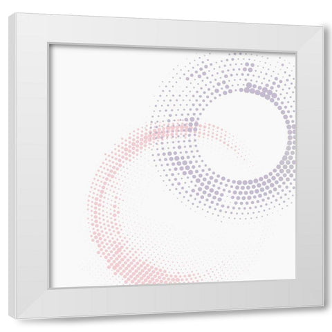 Soft Circle 2 White Modern Wood Framed Art Print by Kimberly, Allen