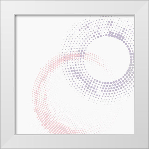 Soft Circle 2 White Modern Wood Framed Art Print by Kimberly, Allen