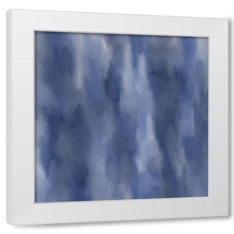 Shades of Indigo White Modern Wood Framed Art Print by Allen, Kimberly