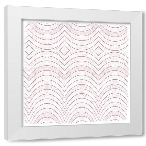 Navy Pink 2 White Modern Wood Framed Art Print by Kimberly, Allen