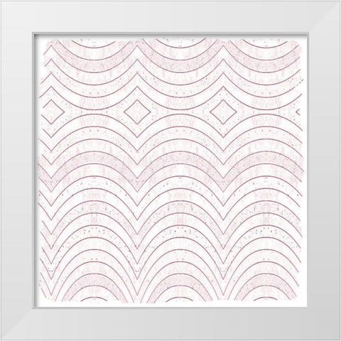 Navy Pink 2 White Modern Wood Framed Art Print by Kimberly, Allen