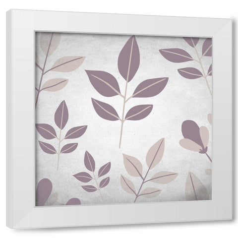 Muted Purple 1 White Modern Wood Framed Art Print by Kimberly, Allen