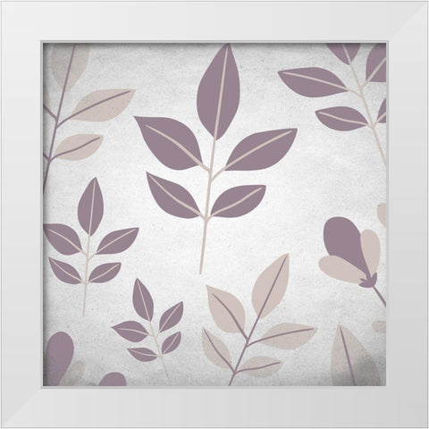 Muted Purple 1 White Modern Wood Framed Art Print by Kimberly, Allen