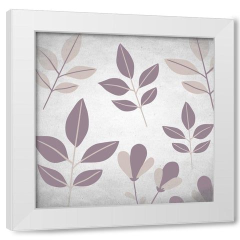 Muted Purple 2 White Modern Wood Framed Art Print by Kimberly, Allen