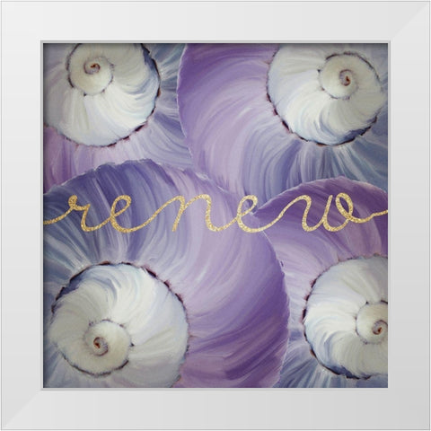 Refresh 2 White Modern Wood Framed Art Print by Kimberly, Allen