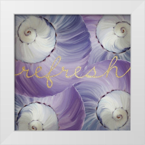 Refresh 3 White Modern Wood Framed Art Print by Kimberly, Allen