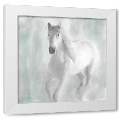 In the Mist White Modern Wood Framed Art Print by Kimberly, Allen