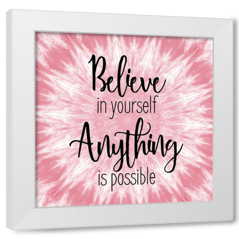 She Believed 3 White Modern Wood Framed Art Print by Kimberly, Allen