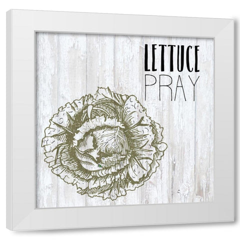 Vegetables 1 White Modern Wood Framed Art Print by Kimberly, Allen