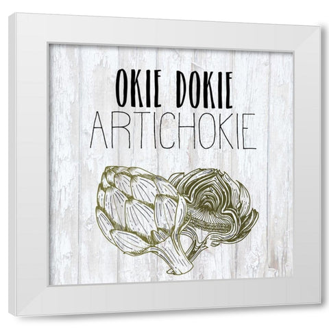 Vegetables 4 White Modern Wood Framed Art Print by Kimberly, Allen