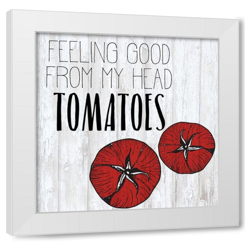 Vegetables 5 White Modern Wood Framed Art Print by Kimberly, Allen