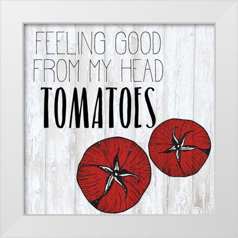 Vegetables 5 White Modern Wood Framed Art Print by Kimberly, Allen