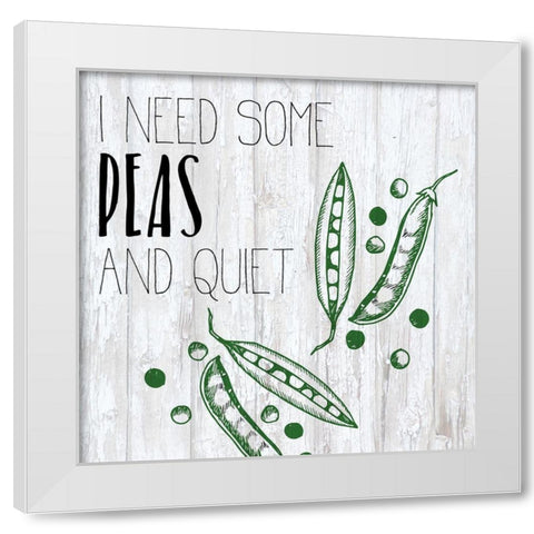 Vegetables 6 White Modern Wood Framed Art Print by Kimberly, Allen