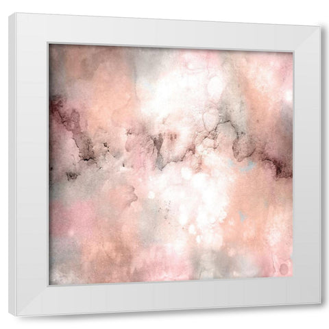 Blush Tones White Modern Wood Framed Art Print by Kimberly, Allen