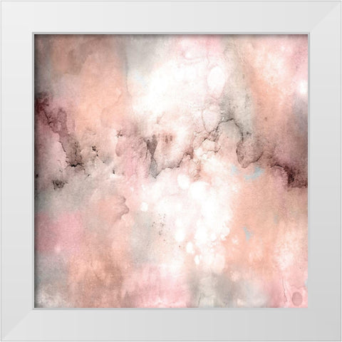 Blush Tones White Modern Wood Framed Art Print by Kimberly, Allen