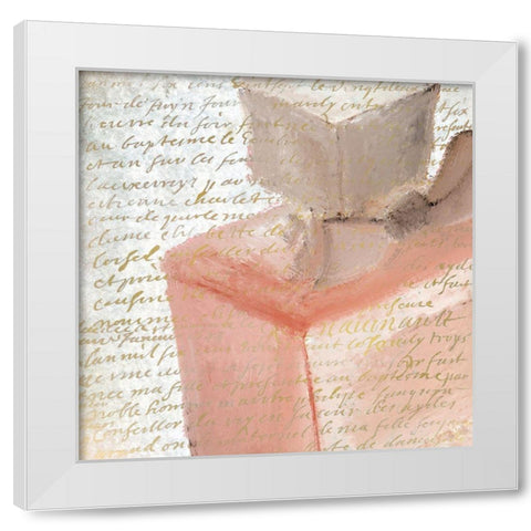 Blush Perfume 2 White Modern Wood Framed Art Print by Kimberly, Allen