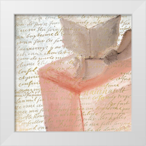 Blush Perfume 2 White Modern Wood Framed Art Print by Kimberly, Allen
