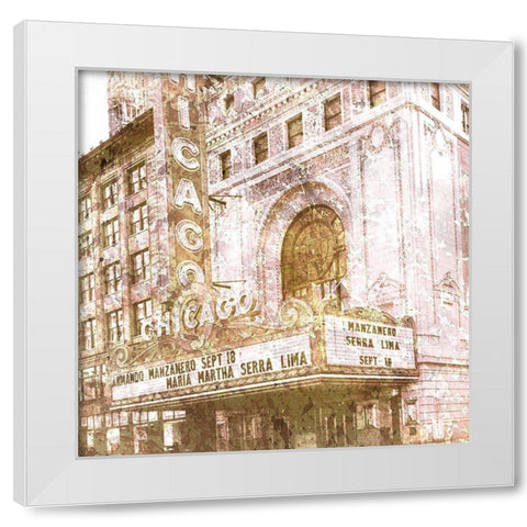 Marquee 1 White Modern Wood Framed Art Print by Kimberly, Allen
