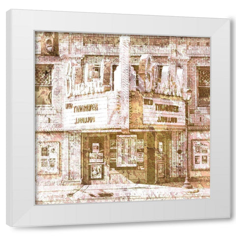 Marquee 4 White Modern Wood Framed Art Print by Kimberly, Allen
