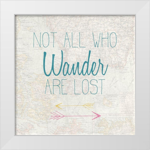 Adventures 2 White Modern Wood Framed Art Print by Kimberly, Allen