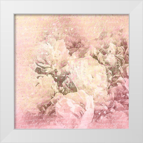 Blush and Gold 2 White Modern Wood Framed Art Print by Kimberly, Allen