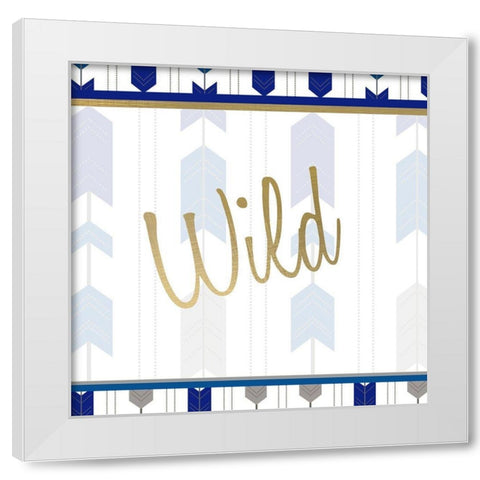 Indigo Dreamer 2 White Modern Wood Framed Art Print by Kimberly, Allen