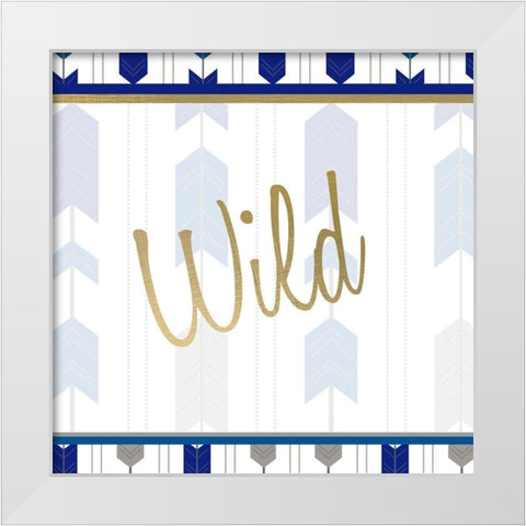 Indigo Dreamer 2 White Modern Wood Framed Art Print by Kimberly, Allen