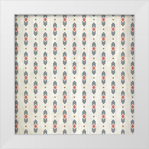 Wild Dream Free Pattern White Modern Wood Framed Art Print by Kimberly, Allen