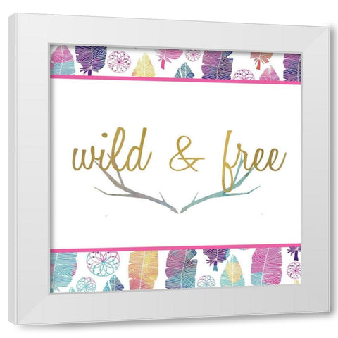 Wild 2 White Modern Wood Framed Art Print by Kimberly, Allen