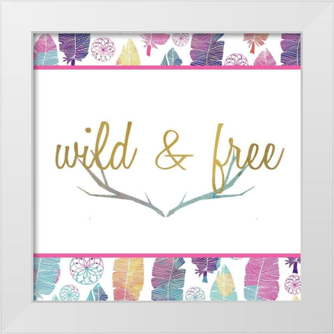 Wild 2 White Modern Wood Framed Art Print by Kimberly, Allen