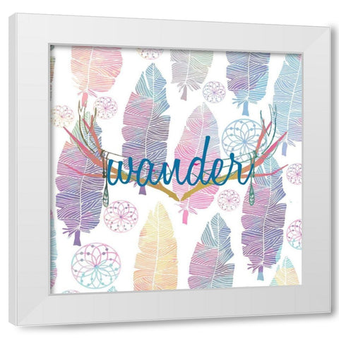 Wild 5 White Modern Wood Framed Art Print by Kimberly, Allen