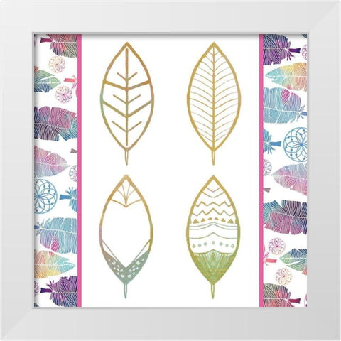 Wild 6 White Modern Wood Framed Art Print by Kimberly, Allen