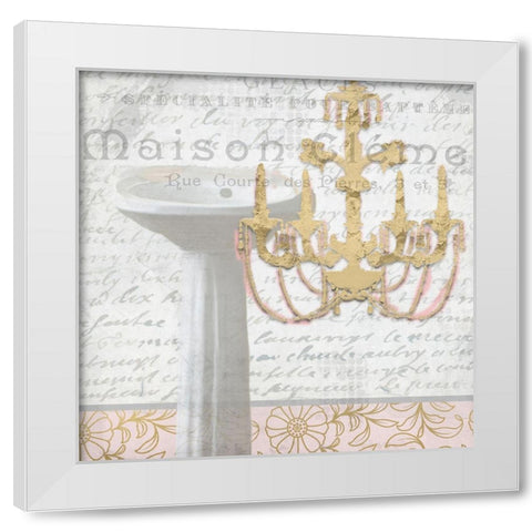 Le Bain 2 White Modern Wood Framed Art Print by Kimberly, Allen