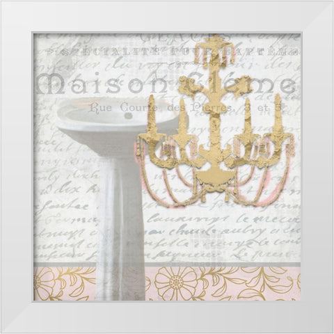 Le Bain 2 White Modern Wood Framed Art Print by Kimberly, Allen