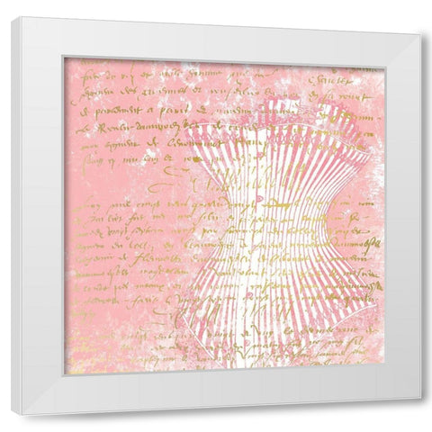 Corset 2 White Modern Wood Framed Art Print by Kimberly, Allen