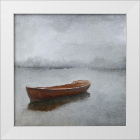 A Grey Day White Modern Wood Framed Art Print by Kimberly, Allen