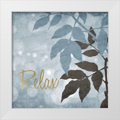 At the Spa 2 White Modern Wood Framed Art Print by Kimberly, Allen