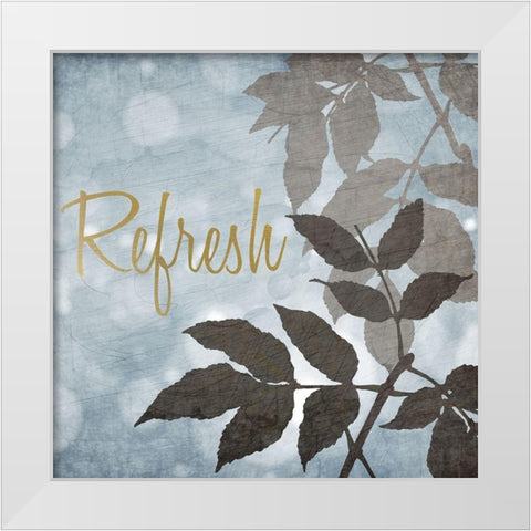 At the Spa 3 White Modern Wood Framed Art Print by Kimberly, Allen