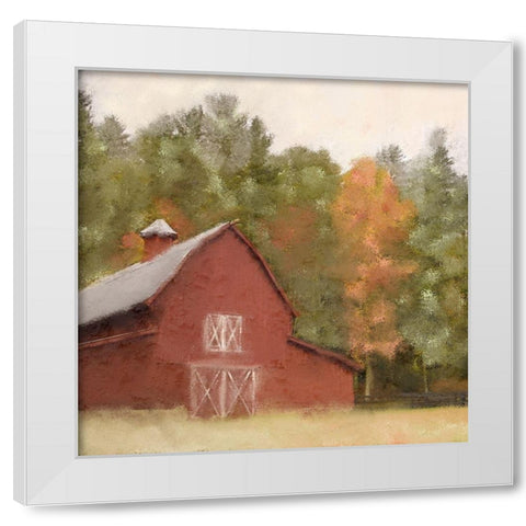 Country Fall 4 White Modern Wood Framed Art Print by Kimberly, Allen