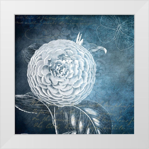 White Bloom 1 White Modern Wood Framed Art Print by Kimberly, Allen