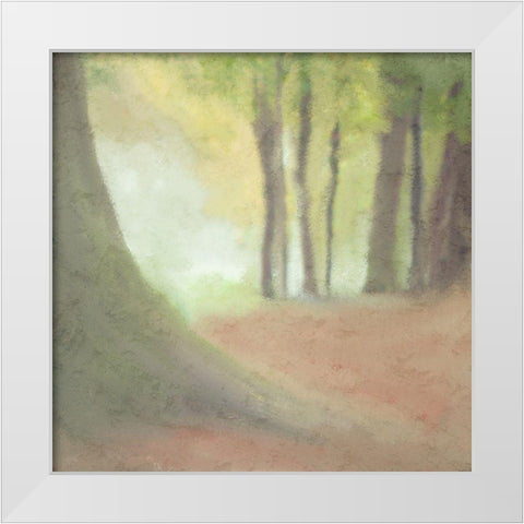 Shrouded White Modern Wood Framed Art Print by Kimberly, Allen