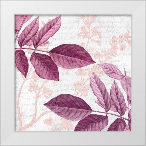 Jeweled Branches 2 White Modern Wood Framed Art Print by Kimberly, Allen