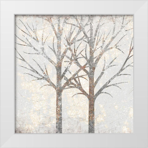 Gilded Trees 2 White Modern Wood Framed Art Print by Kimberly, Allen