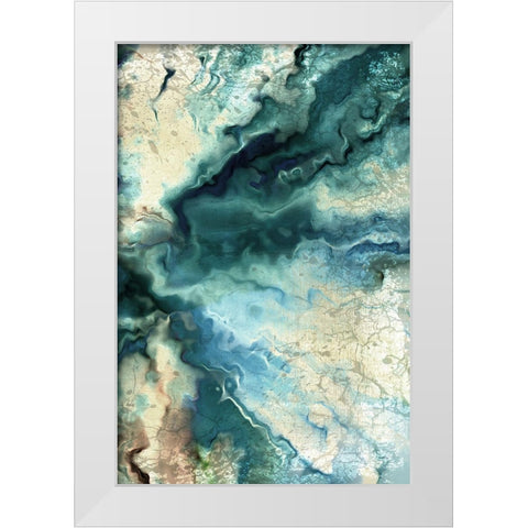Neo Teal 2 White Modern Wood Framed Art Print by Allen, Kimberly