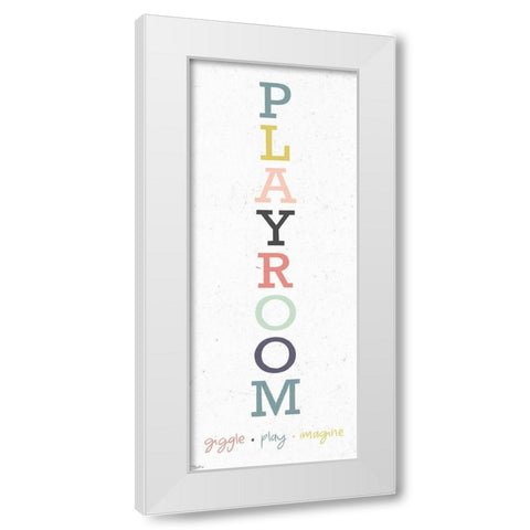 Playroom 2 White Modern Wood Framed Art Print by Louise, Gigi