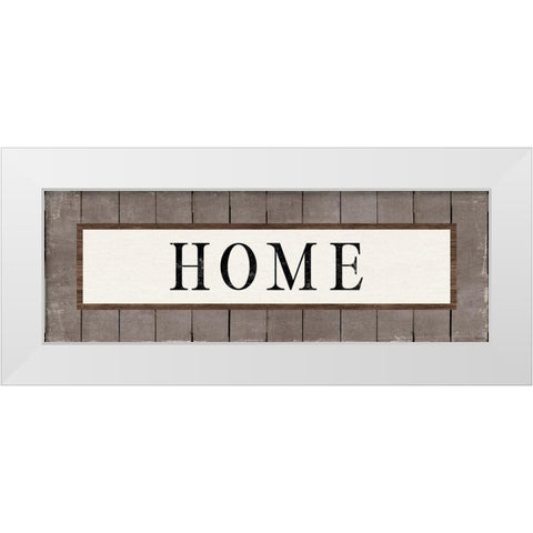 Home White Modern Wood Framed Art Print by Louise, Gigi