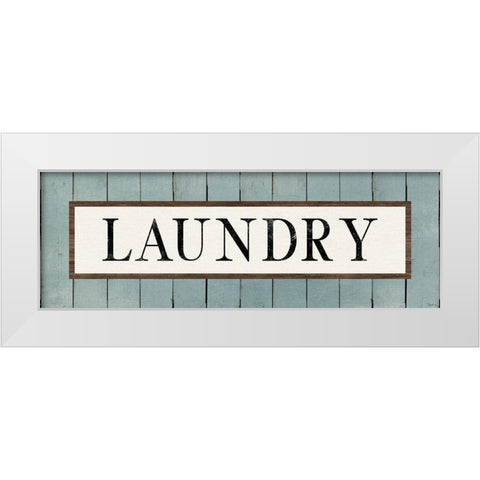 Laundry White Modern Wood Framed Art Print by Louise, Gigi