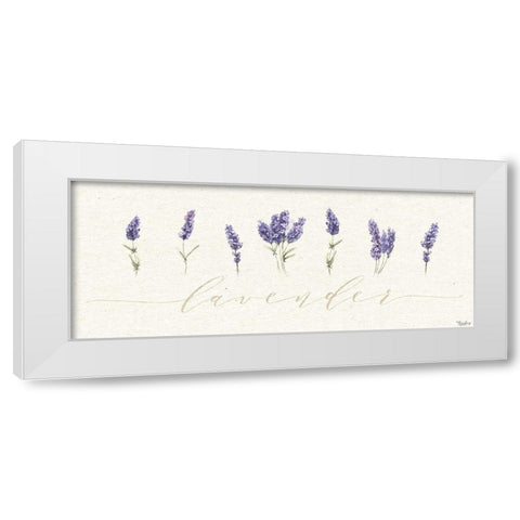 Lavender White Modern Wood Framed Art Print by Louise, Gigi