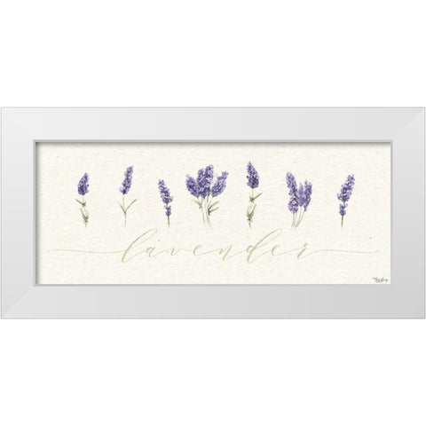 Lavender White Modern Wood Framed Art Print by Louise, Gigi