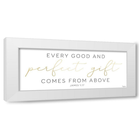 Perfect Gift White Modern Wood Framed Art Print by Louise, Gigi